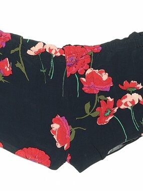 Wilfred Black Floral Shorts with Red Poppies
